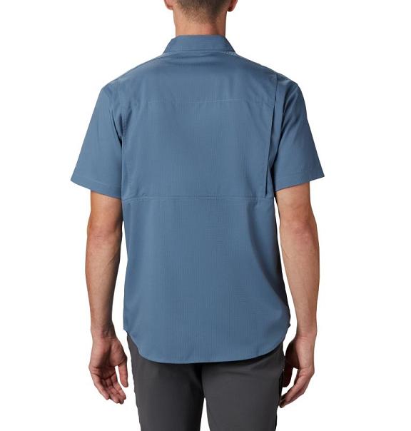 Columbia Silver Ridge Lite Shirts Blue For Men's NZ40192 New Zealand